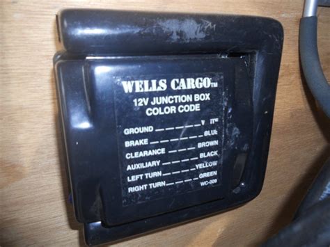 wells cargo 12v junction box color code|wells cargo parts manual.